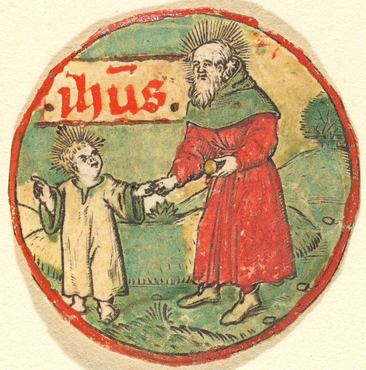 Giuseppe e il Bambino Gesù da German 15th Century