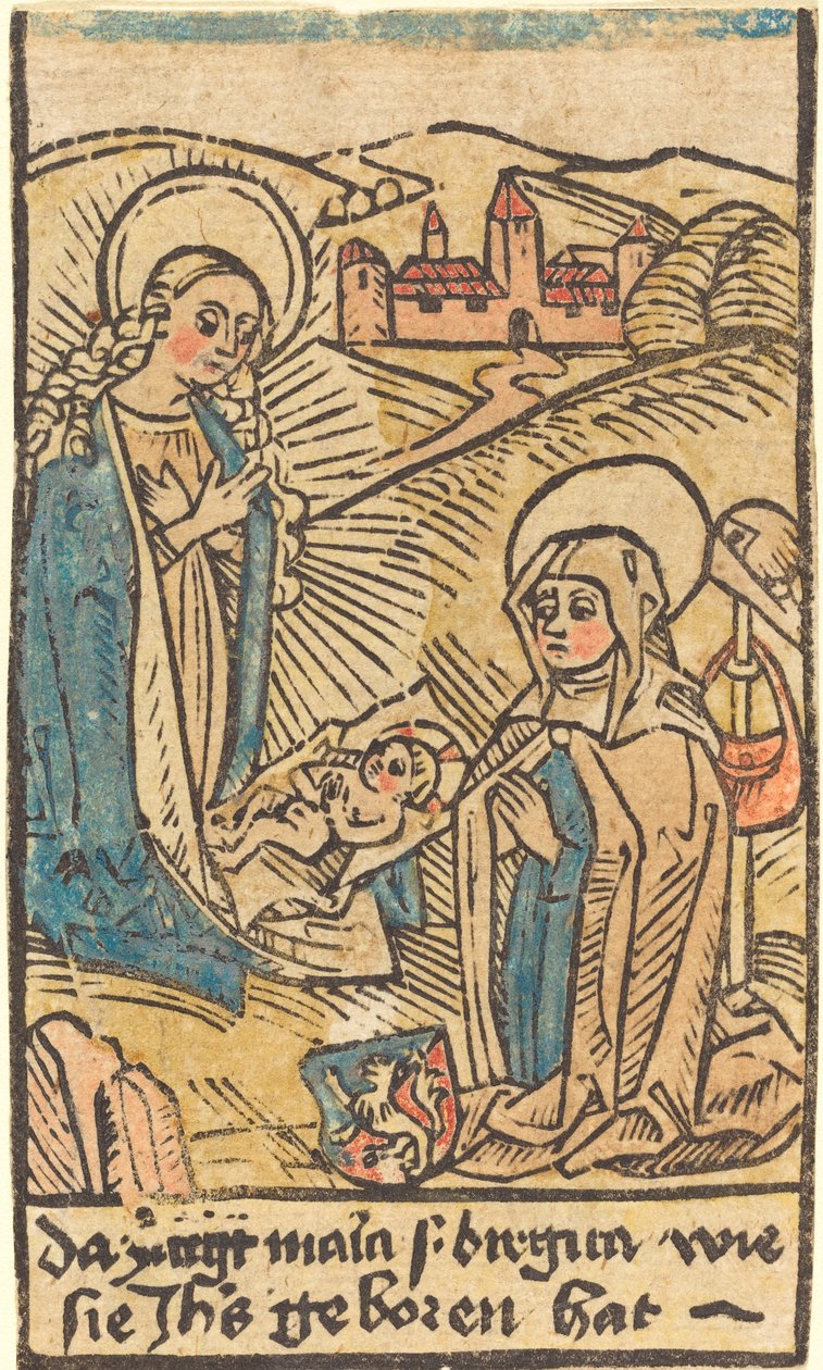 Madonna e Santa Brigida da German 15th Century