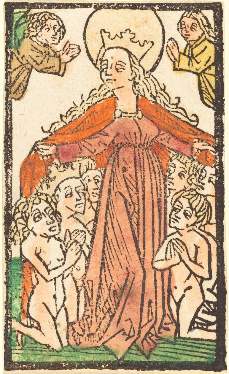 Madonna come protettrice da German 15th Century