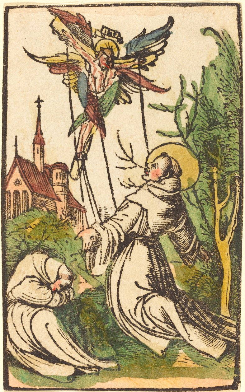 San Francesco riceve le stimmate da German 15th Century
