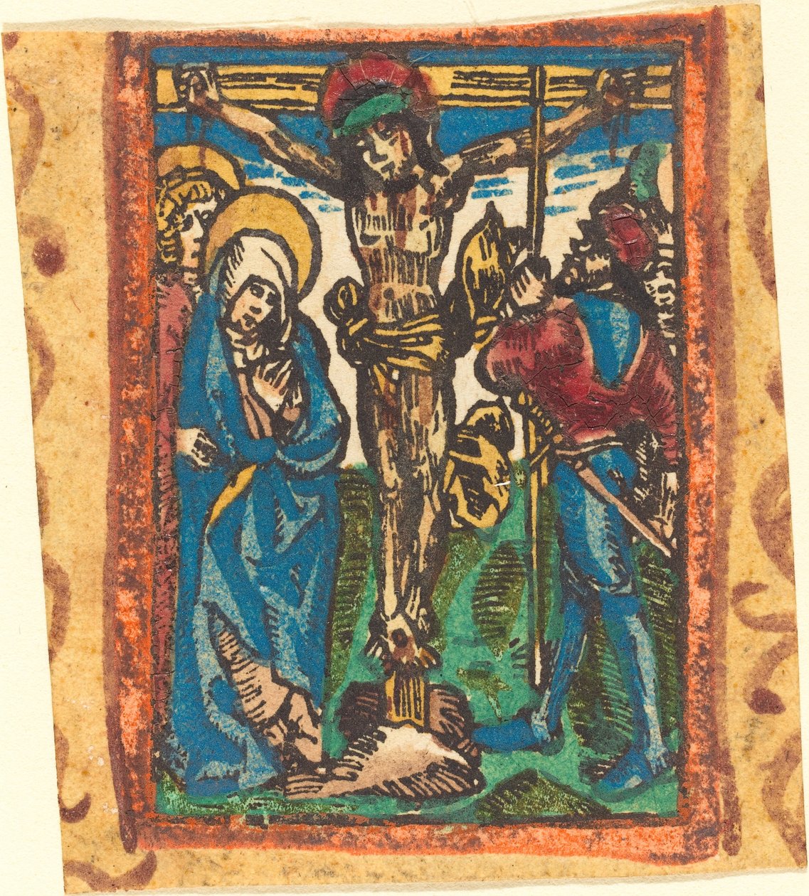 La Crocifissione da German 15th Century