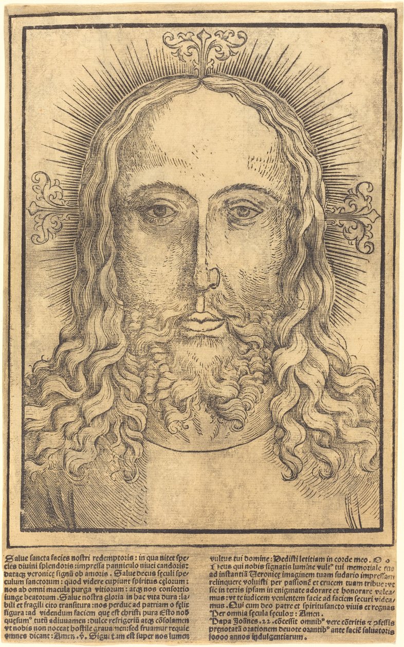 La testa di Cristo da German 15th Century
