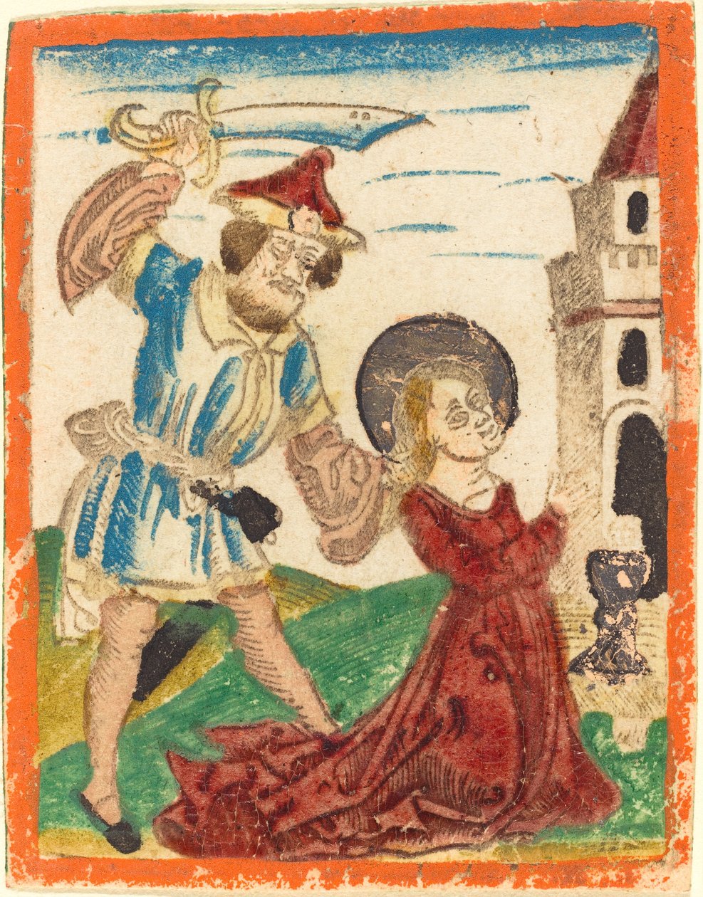Il Martirio di Santa Barbara da German 15th Century