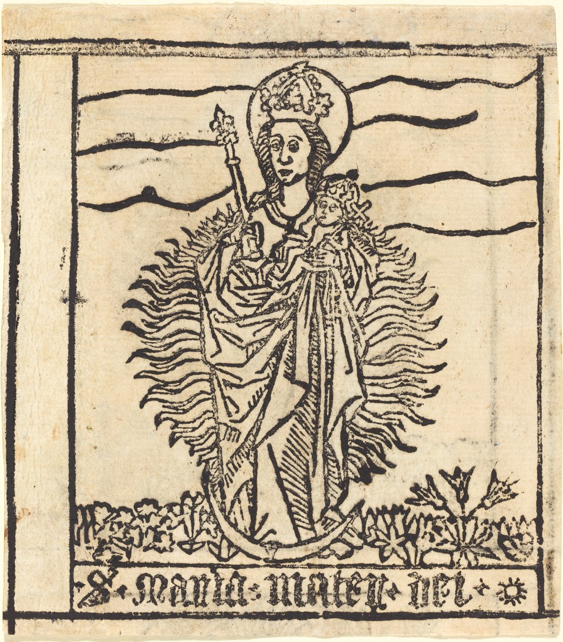La Vergine e il Bambino da German 15th Century