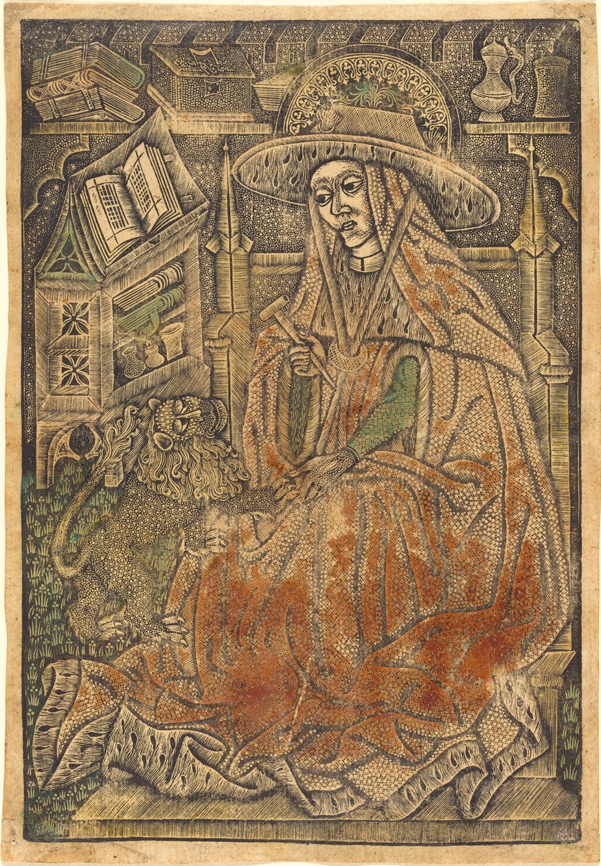 San Girolamo nel suo studio da German 15th Century or Master of the Aachen Madonna