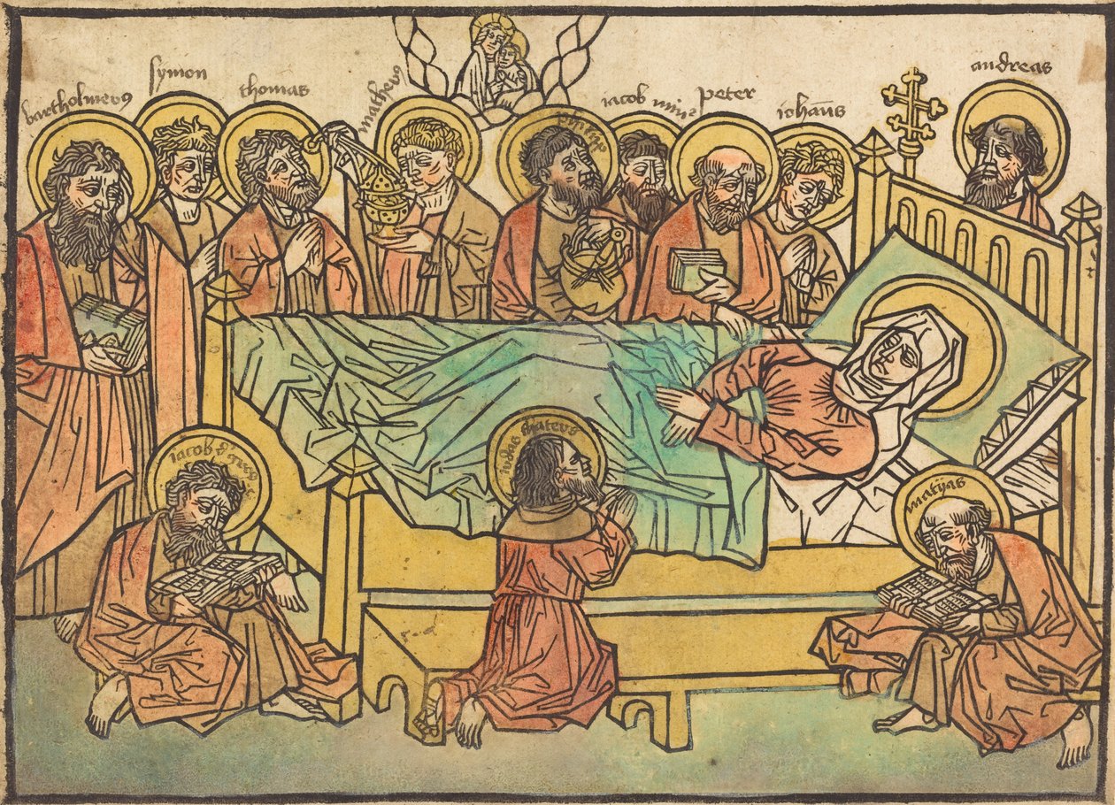 La Morte della Vergine da German 15th Century or Peter Maler