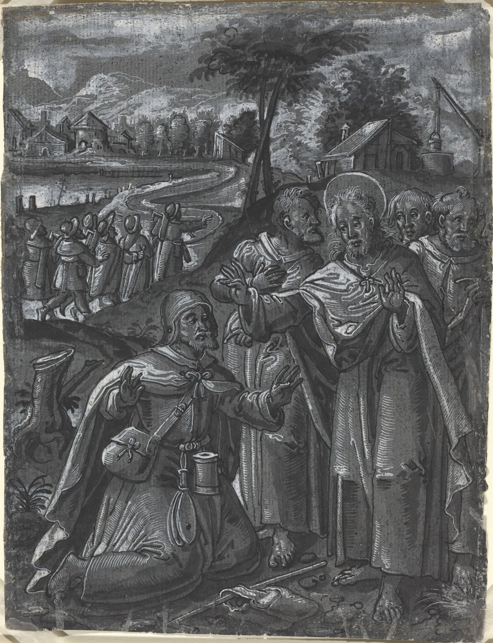 Cristo che disputa con i dottori da German 16th Century