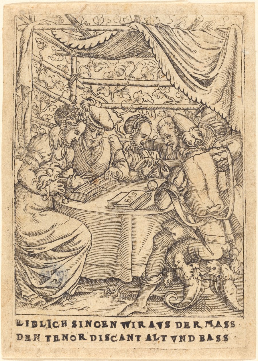 Liblich singen wir avs der Mass den Tenor discant Alt und Bass da German 16th Century