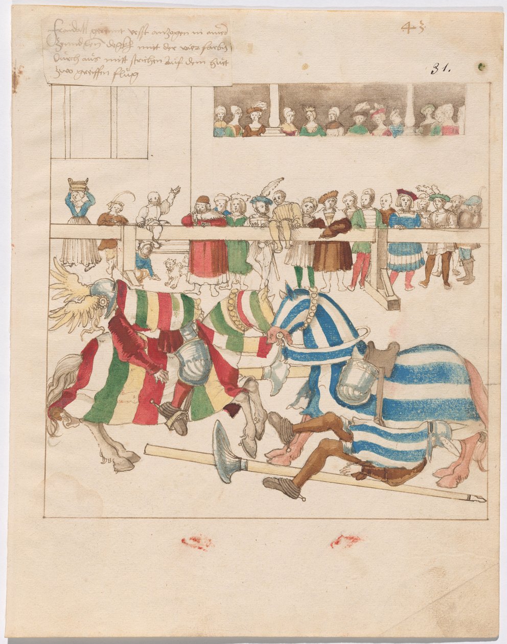 Giostra di Guerra con Scudi Fissi da German 16th Century