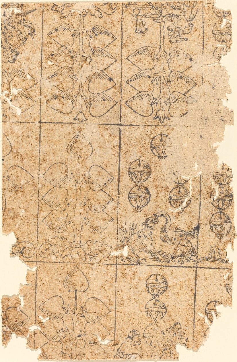 Carta da gioco da German 16th Century