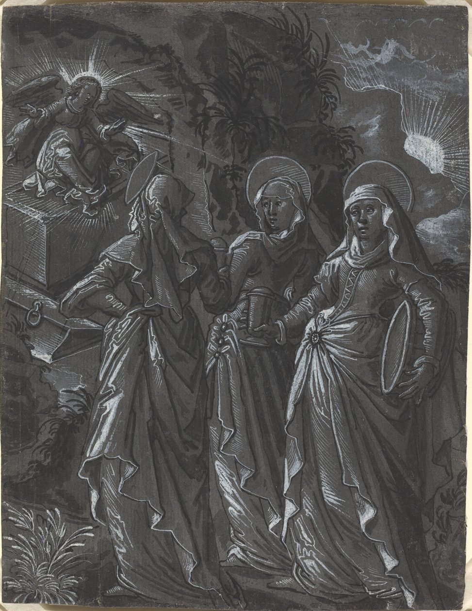 Le tre donne al sepolcro [recto] da German 16th Century