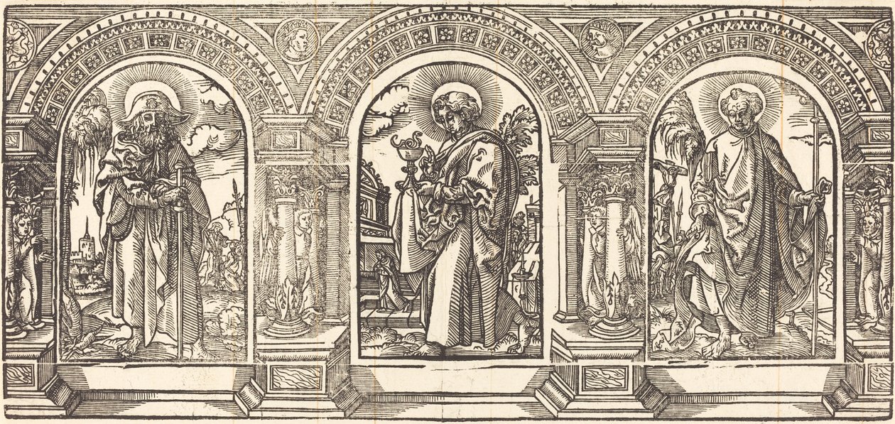 Cristo e i suoi discepoli III da German 16th Century after Martin Schongauer