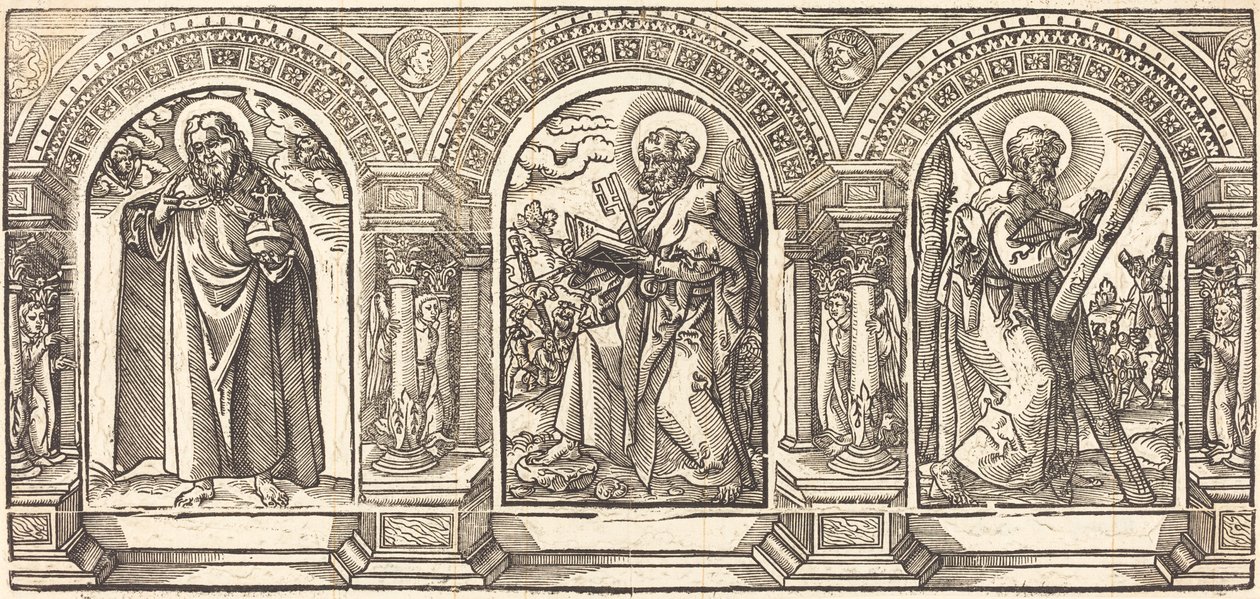 Cristo e i suoi discepoli II da German 16th Century after Martin Schongauer
