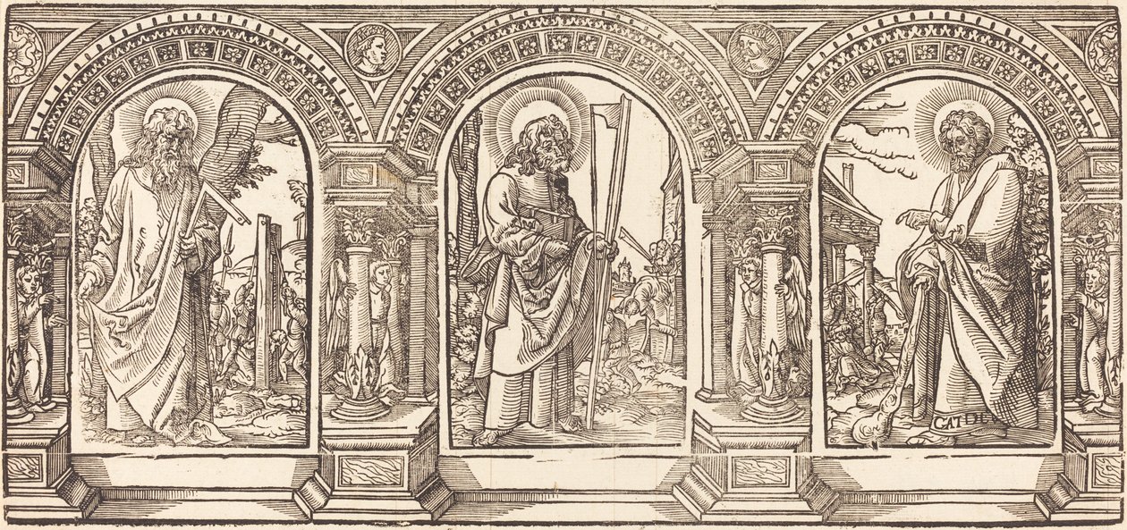 Cristo e i suoi discepoli IV da German 16th Century after Martin Schongauer