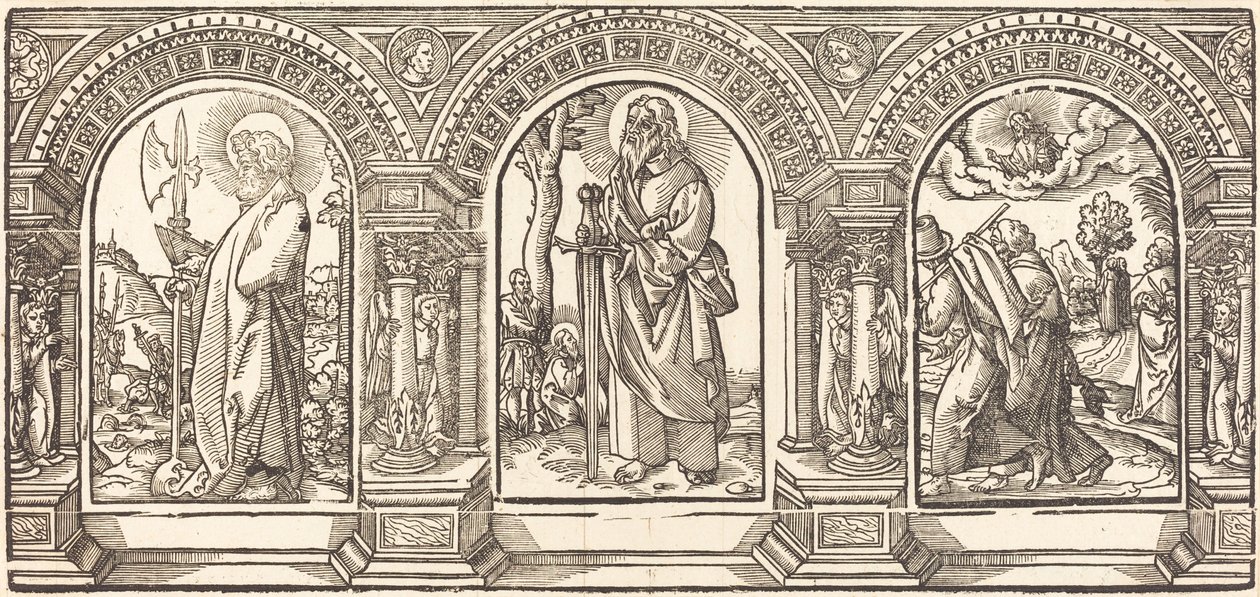 Cristo e i suoi discepoli V da German 16th Century after Martin Schongauer