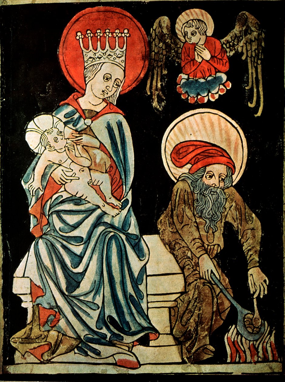 Riposo durante la fuga in Egitto, c1410 da German Master