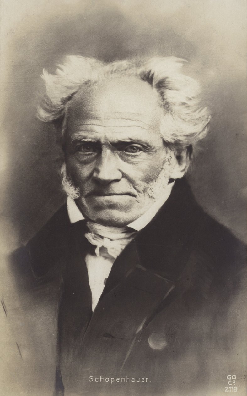 Arthur Schopenhauer (1788-1860), filosofo tedesco (foto b/n) da German Photographer