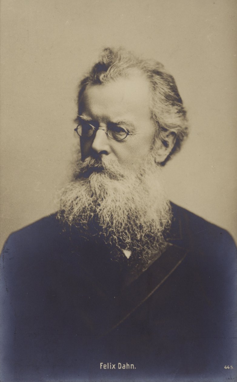 Felix Dahn (1834-1912), avvocato, scrittore e storico tedesco (foto b/n) da German Photographer
