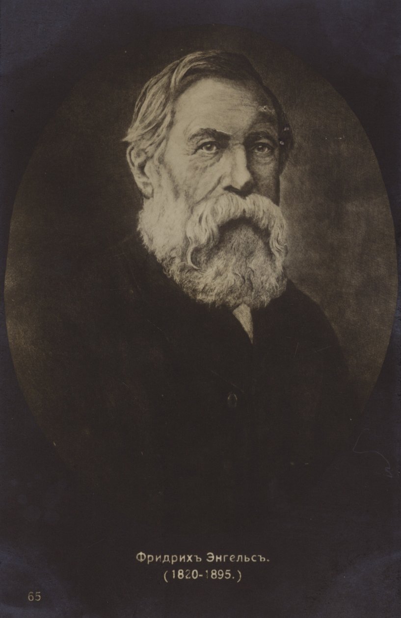 Friedrich Engels (1820-1895), teorico politico, scienziato sociale e scrittore tedesco (foto b/n) da German Photographer