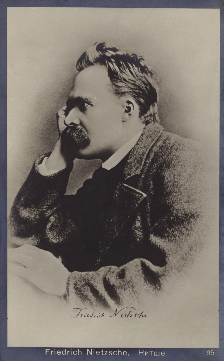 Friedrich Nietzche (1844-1900), filosofo e scrittore tedesco (foto b/n) da German Photographer