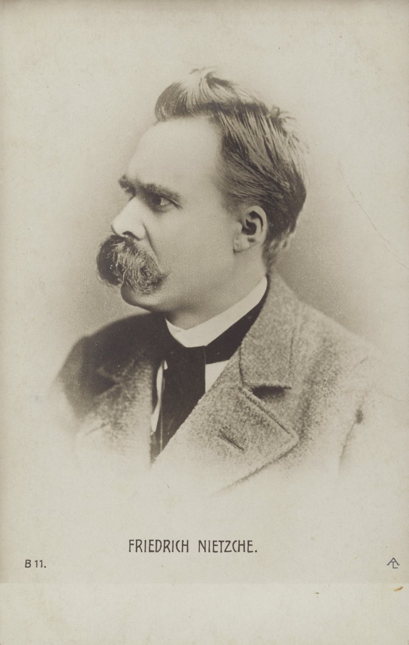 Friedrich Nietzche (1844-1900), filosofo e scrittore tedesco (foto b/n) da German Photographer