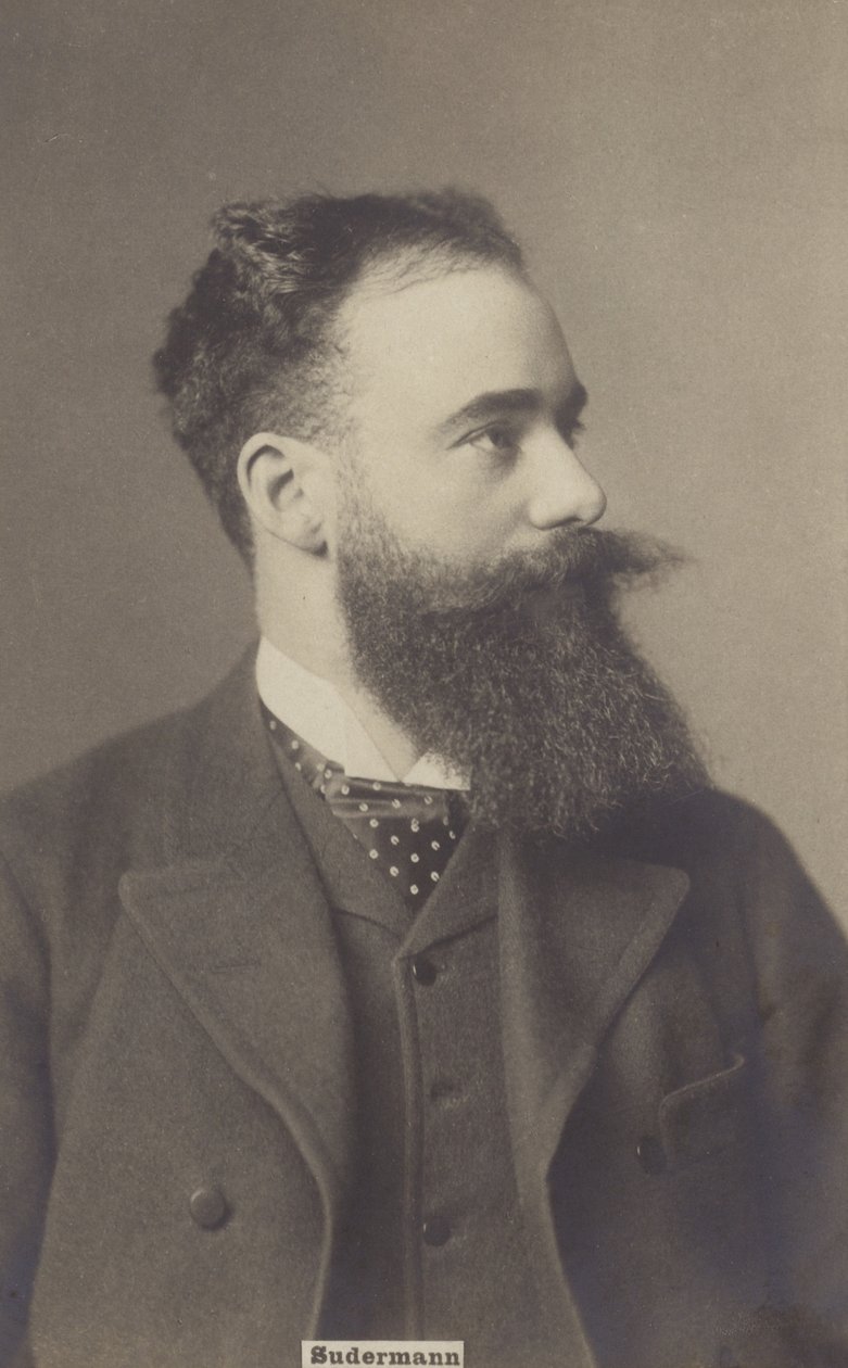 Hermann Sudermann (1857-1928), drammaturgo e romanziere tedesco (foto b/n) da German Photographer