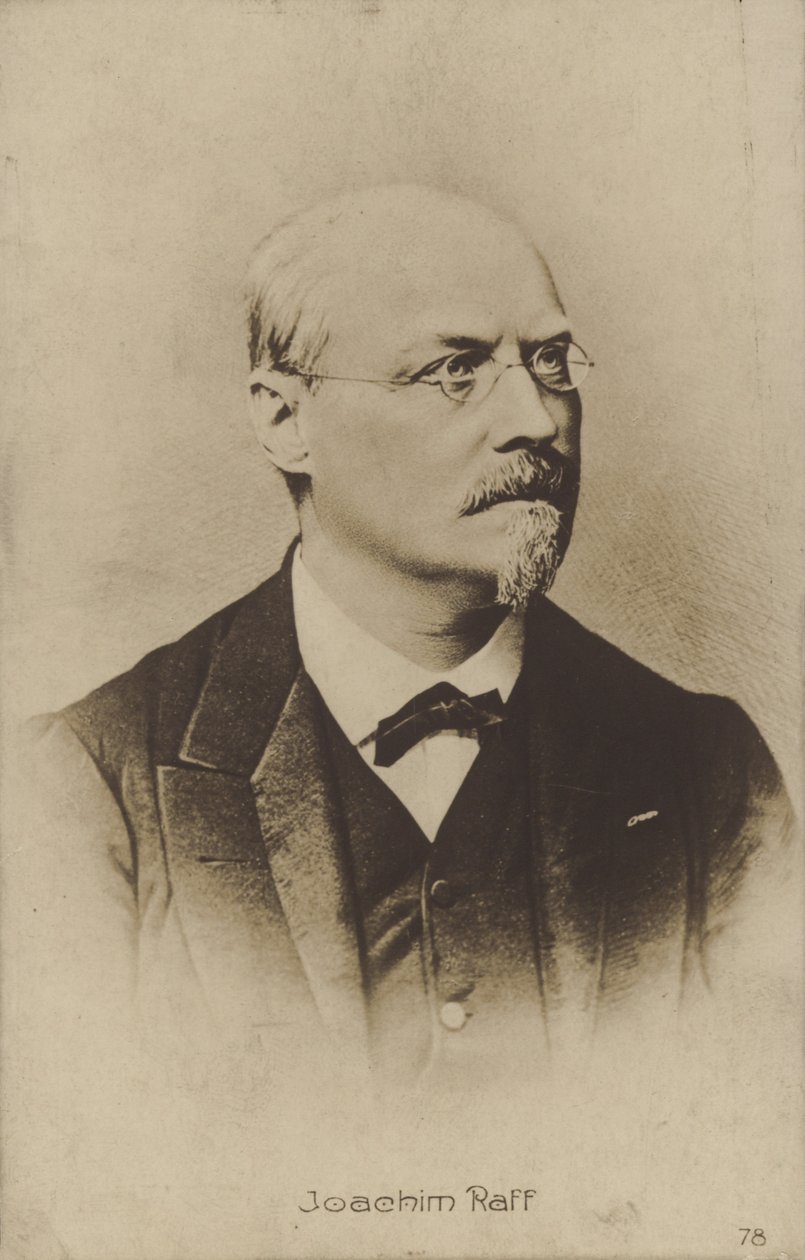 Ritratto di Joachim Raff (foto b/n) da German Photographer