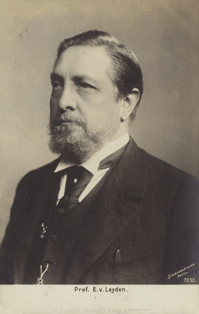 Il professor Ernst Viktor von Leyden (1832-1910), medico tedesco (foto b/n) da German Photographer