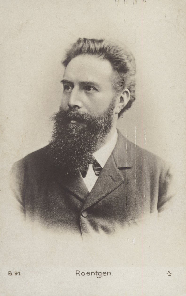 Wilhelm Roentgen (1845-1923), fisico tedesco (foto b/n) da German Photographer