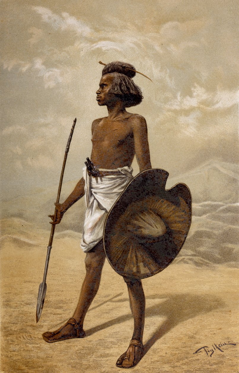 Un guerriero nubiano, da La Storia dell