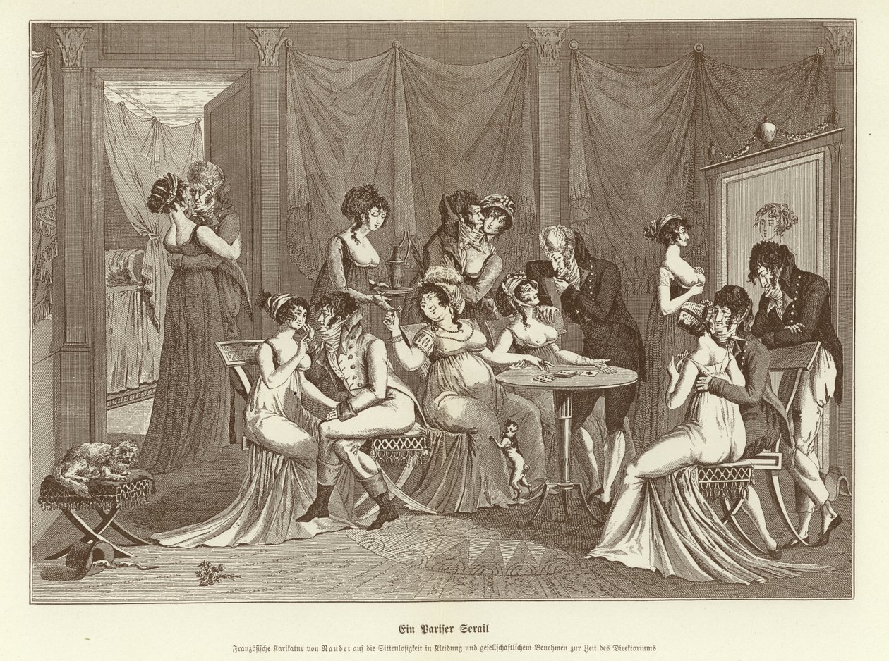 A Parisian Seraglio (litho) da German School