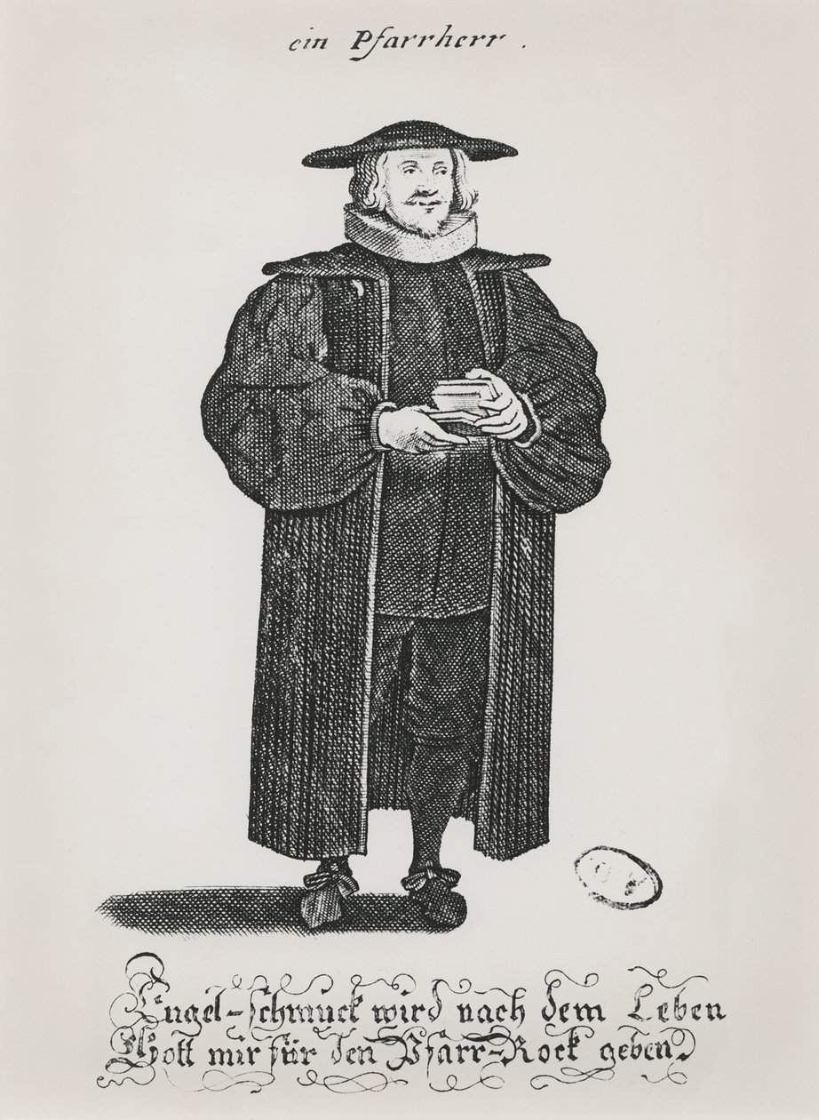 Un pastore protestante alla fine del XVII secolo da German School
