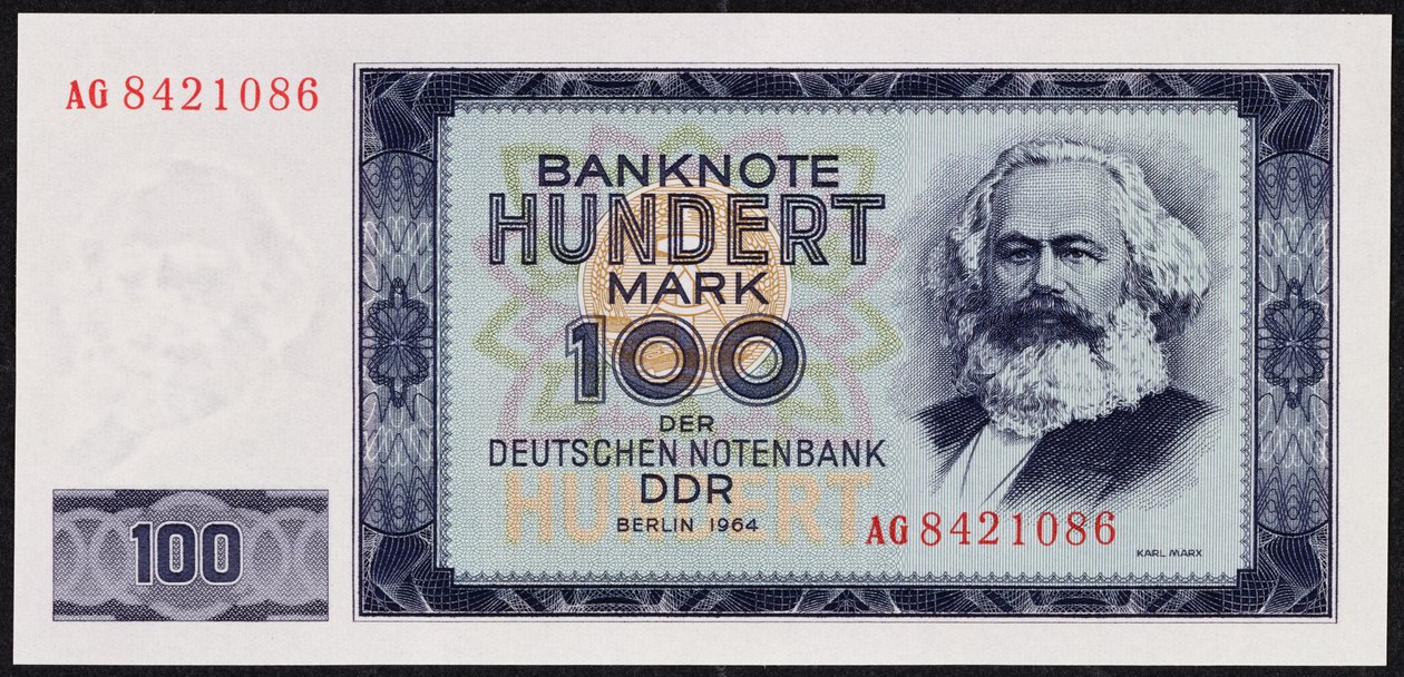Una banconota da cento marchi, 1964 da German School