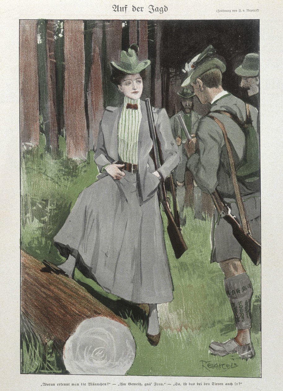 Una donna nella caccia al tiro - doc. tedesco da German School