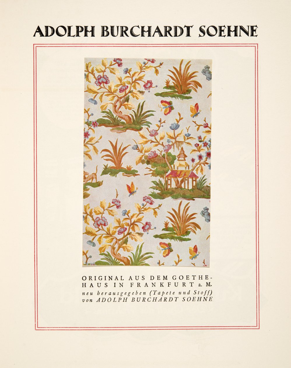 Pubblicità di Adolph Burchardt Soehne, da Styl, pub.1922 (stampa pochoir) da German School