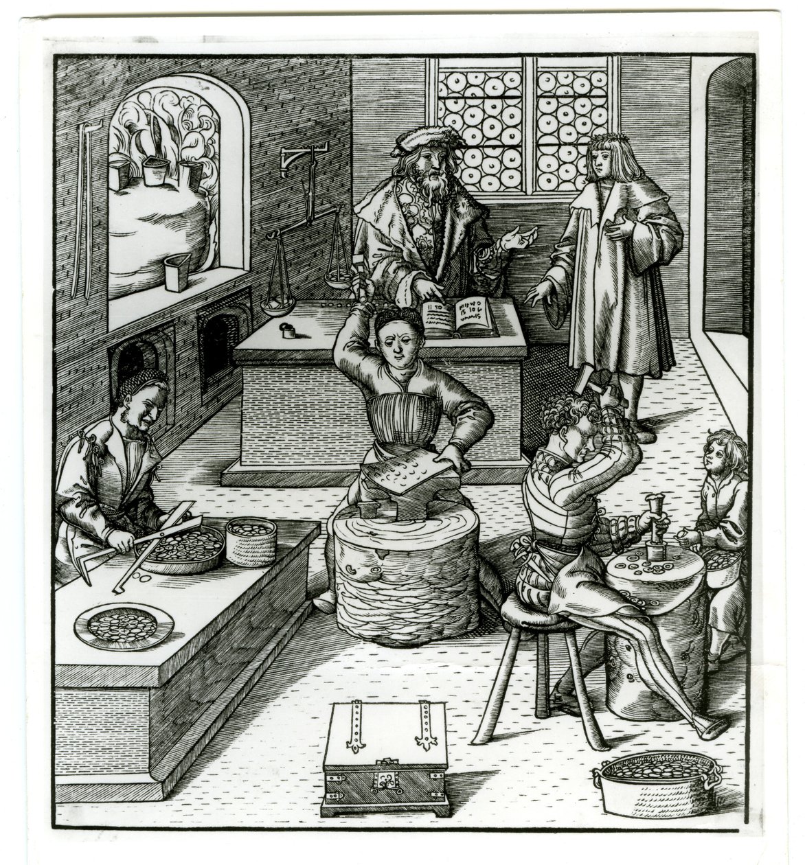 Una zecca europea del primo XVI secolo, da Der Weisskunig da German School