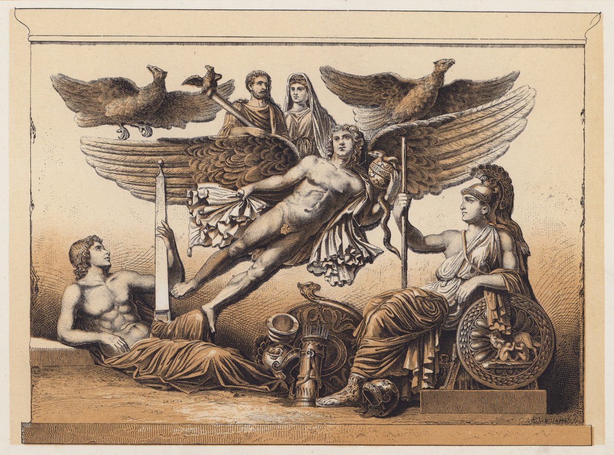 Apoteosi (litografia a colori) da German School