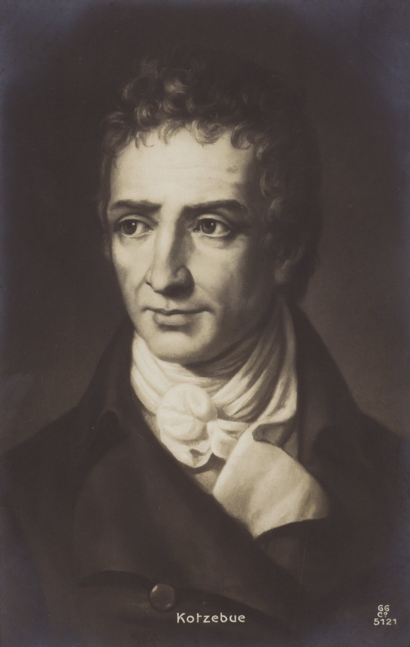 August Kotzebue (1761-1819), drammaturgo e scrittore tedesco (litografia) da German School