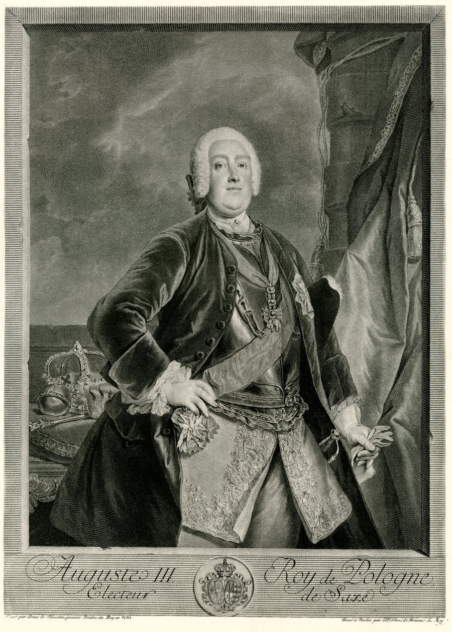 Augusto III (1696-1763) Re di Polonia da German School