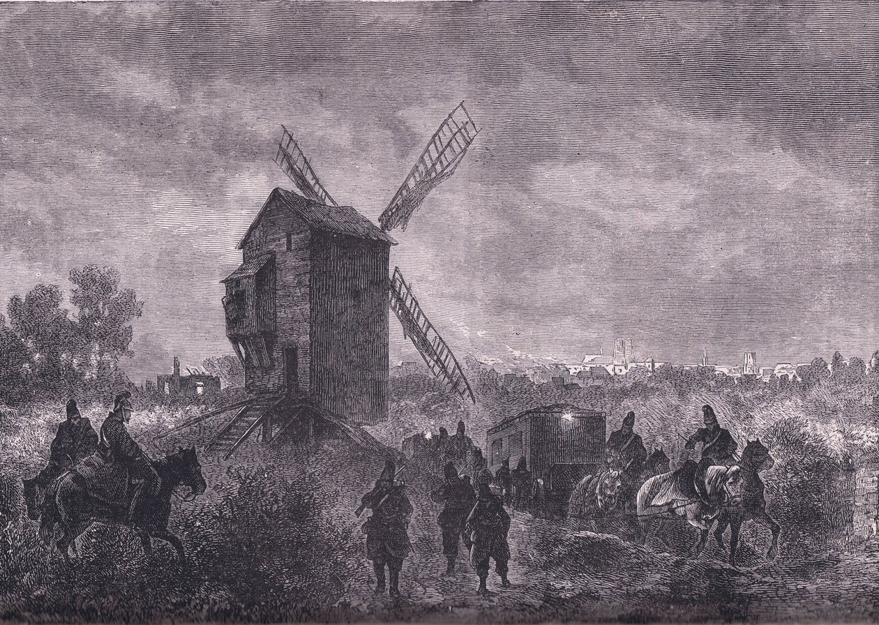 Prima di Orleans, Cassells History of the War between France and Germany pubblicato da Cassell and Company Limited, c.1890 (litografia) da German School