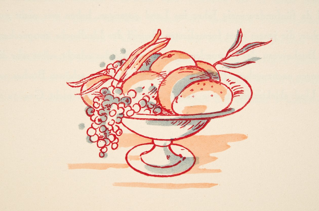 Ciotola di frutta, da Styl, pub.1922 da German School