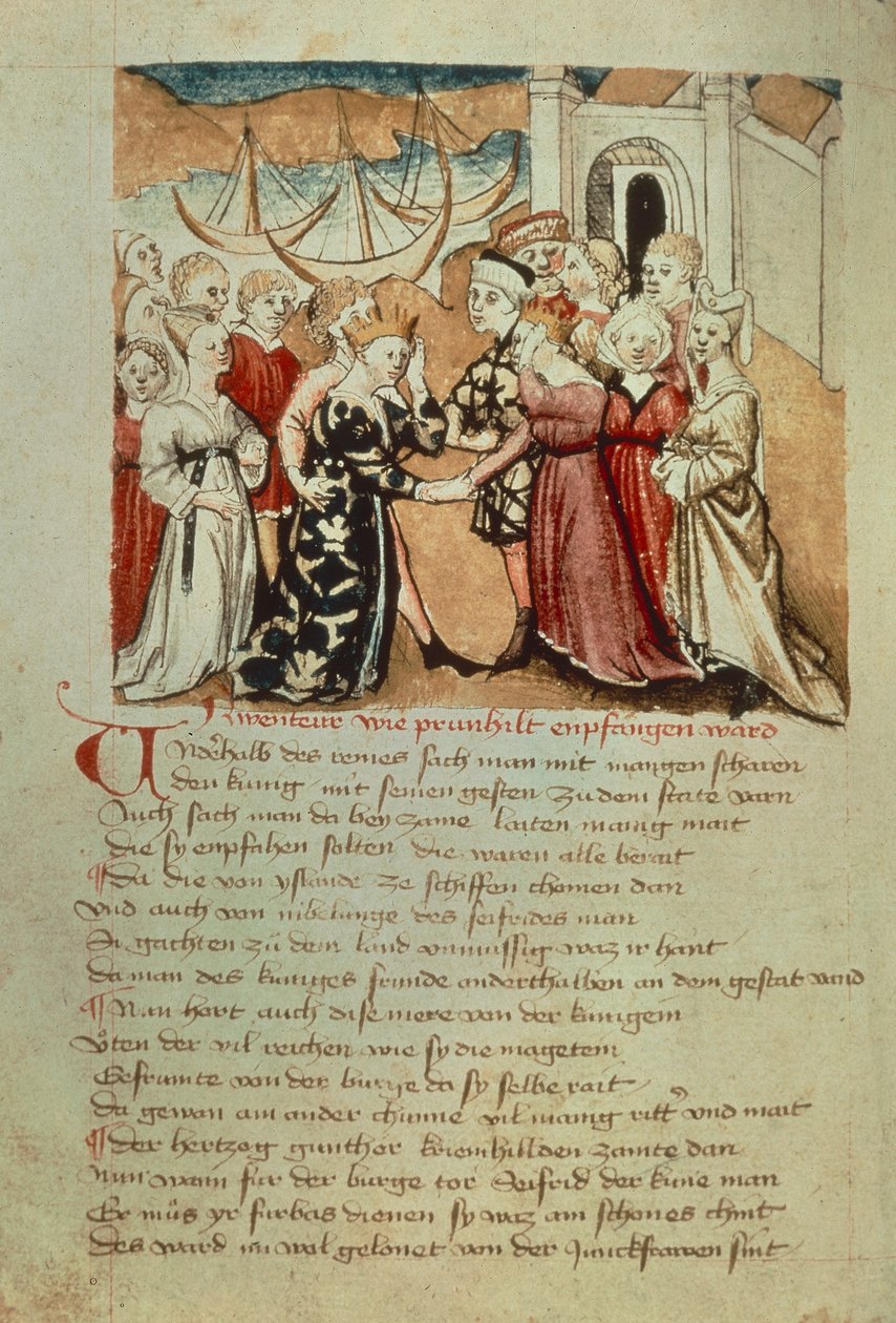 Brunilde entra a Worms; Crimilde saluta Brunilde e Gunther, dal 