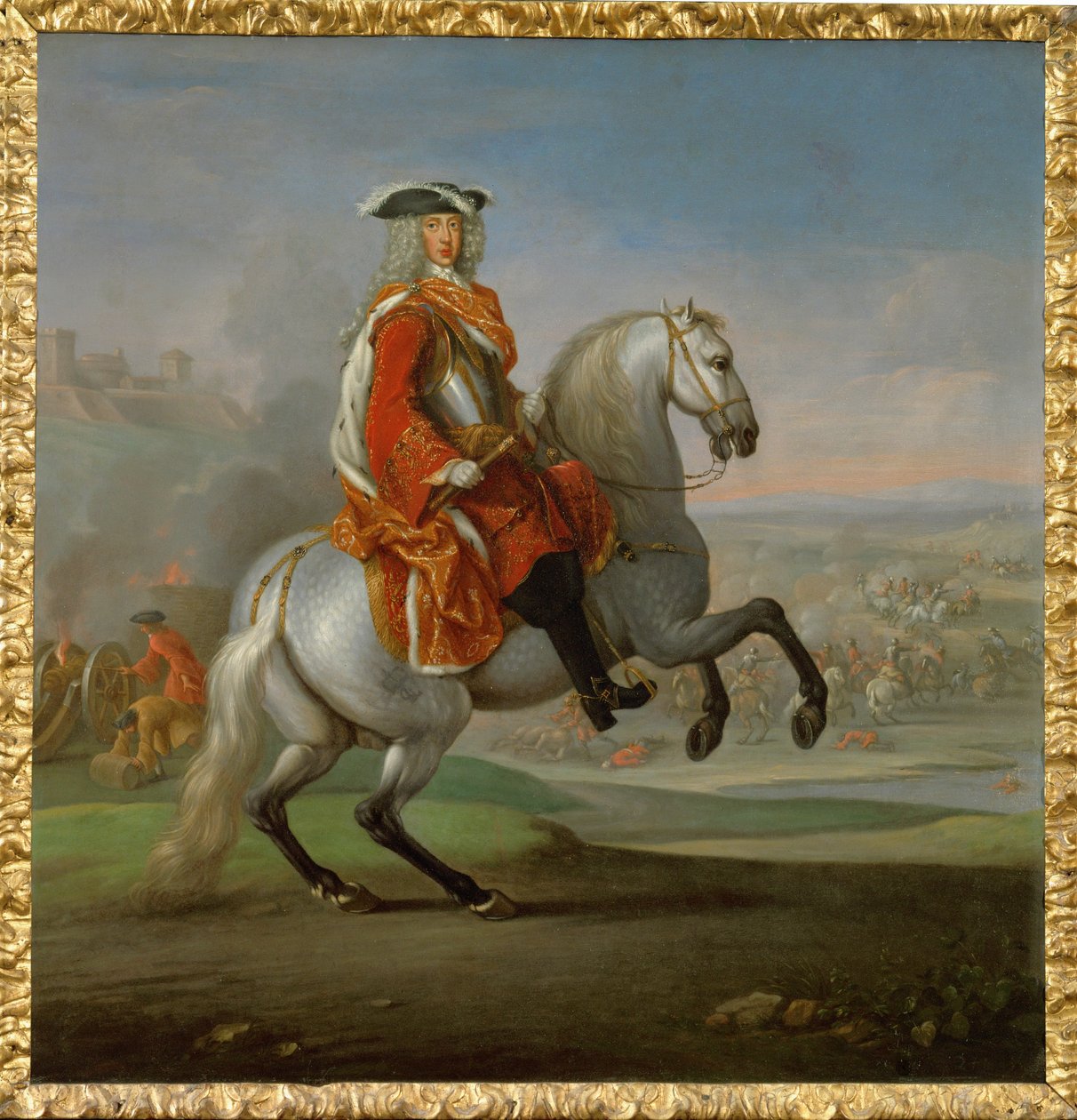 Carlo, duca di Lorena, generale e comandante supremo delle armate imperiali... (olio su tela) da German School