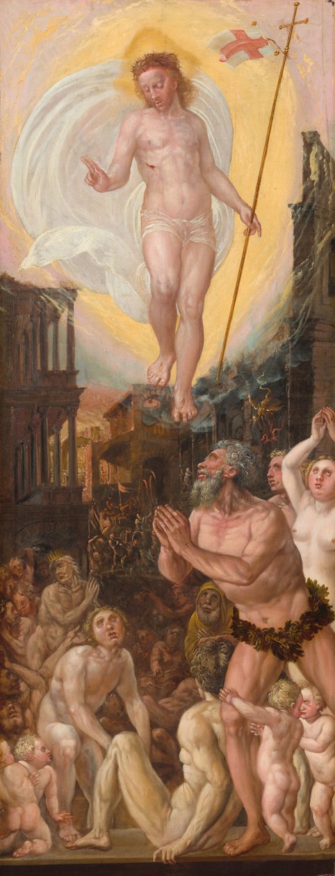 Cristo al limbo, 1550-1575 circa (olio su tavola) da German School