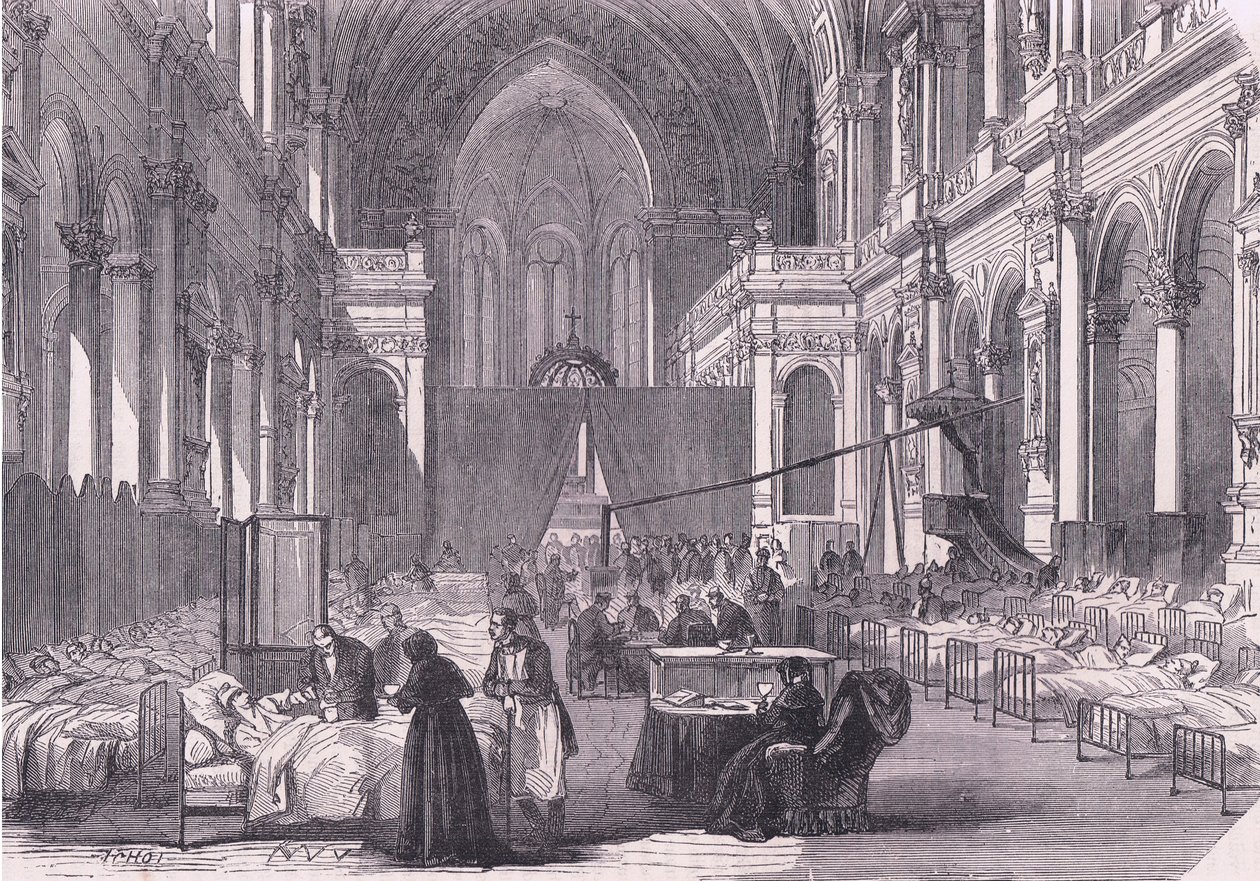 Chiesa di Parigi convertita in ospedale da German School