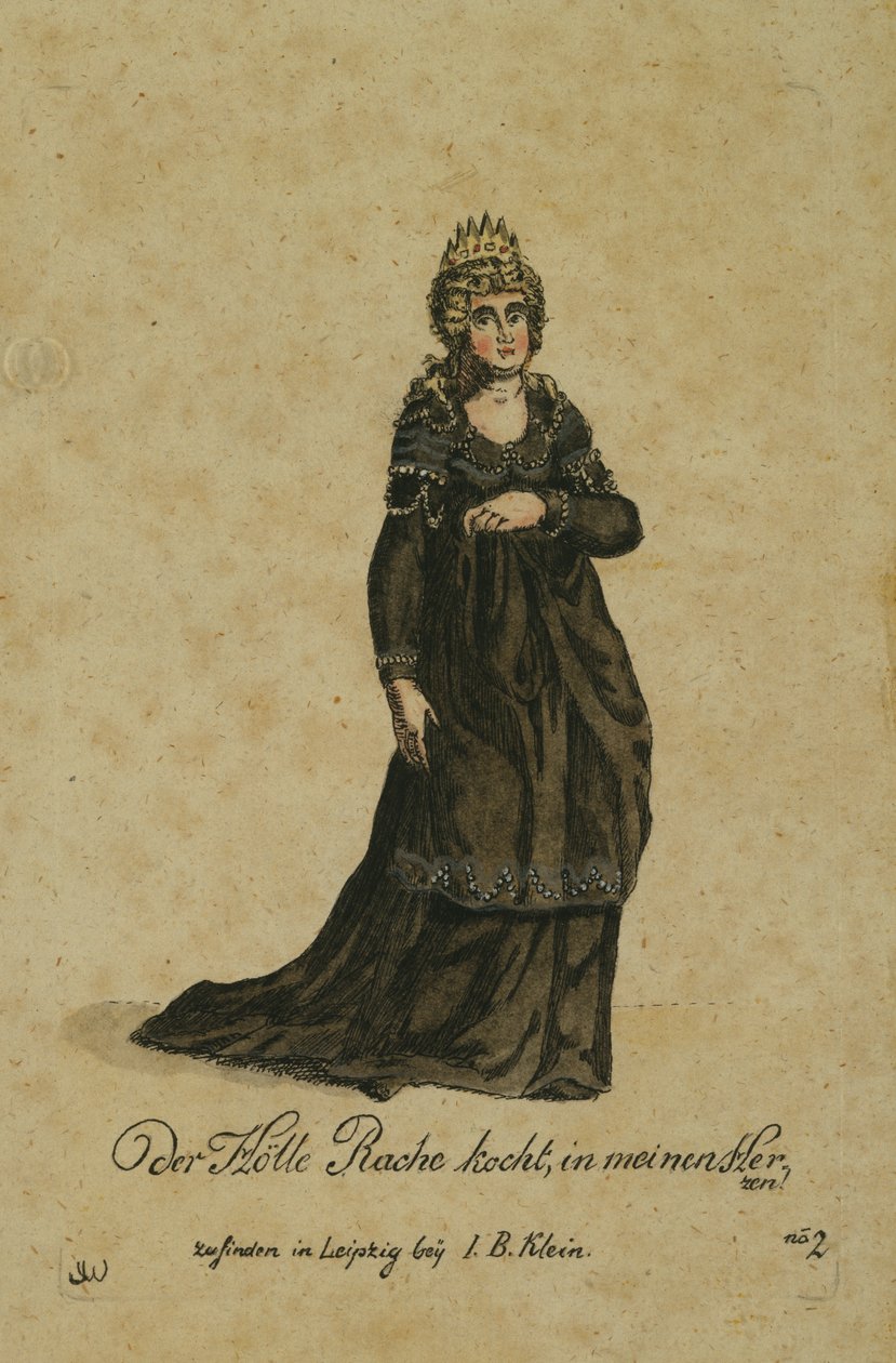 Costume per il ruolo della Regina della Notte nell