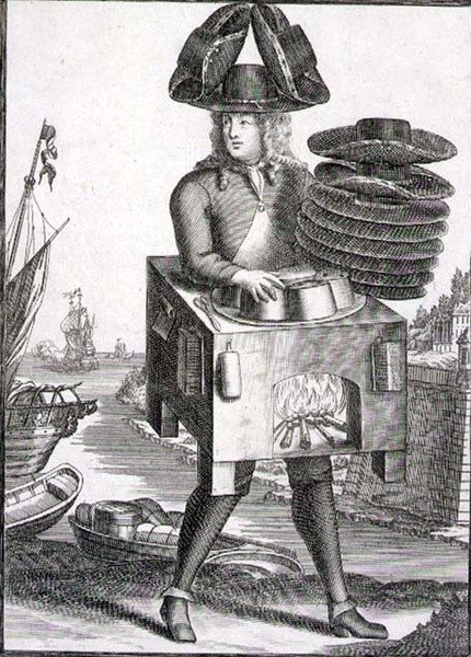 Costume per un cappellaio, pub. da Gerard Valck (1651/2-1726) c.1690 (incisione) da German School