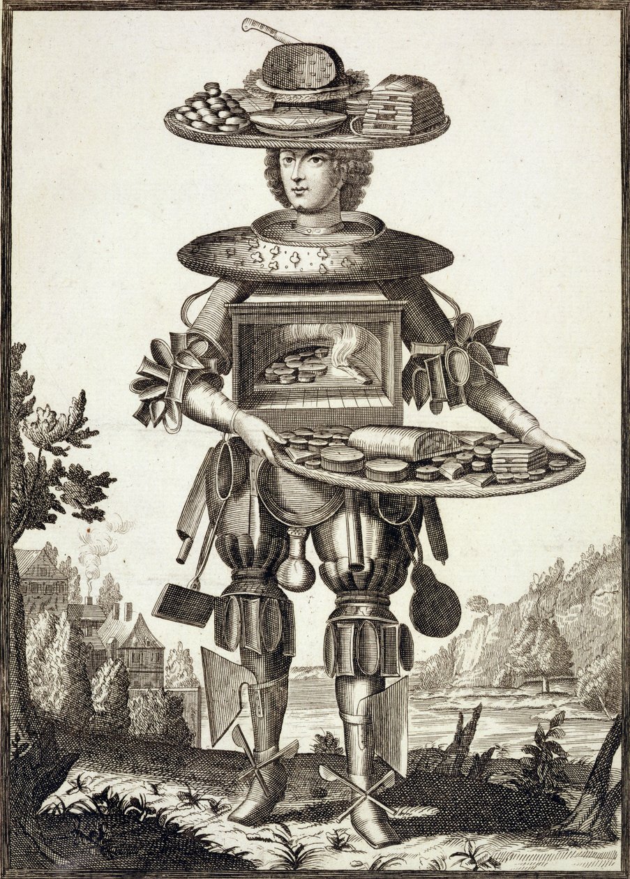Costume per un pasticciere, pub. da Gerard Valck c.1690 da German School