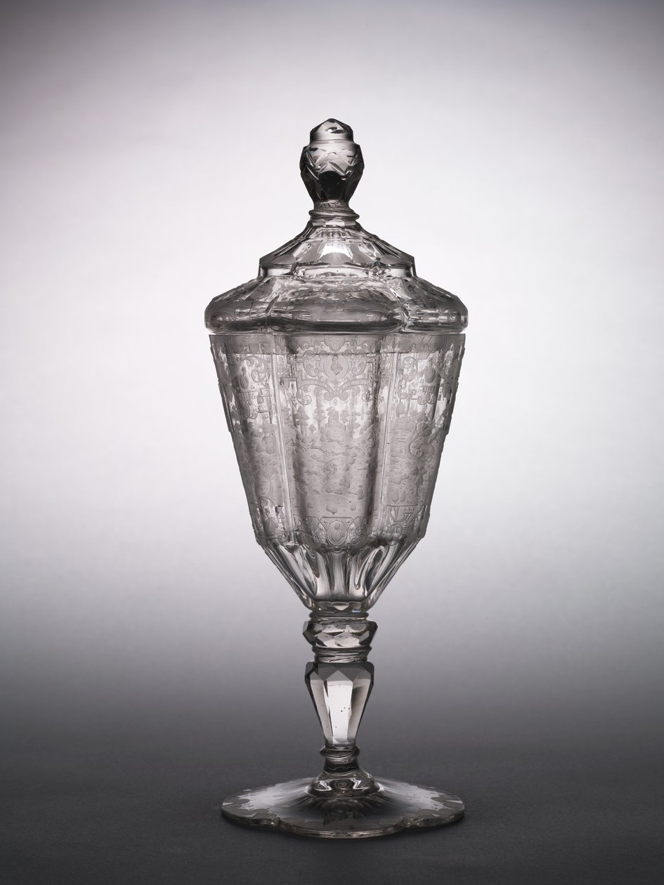Coppa coperta, Slesia, c.1725 da German School