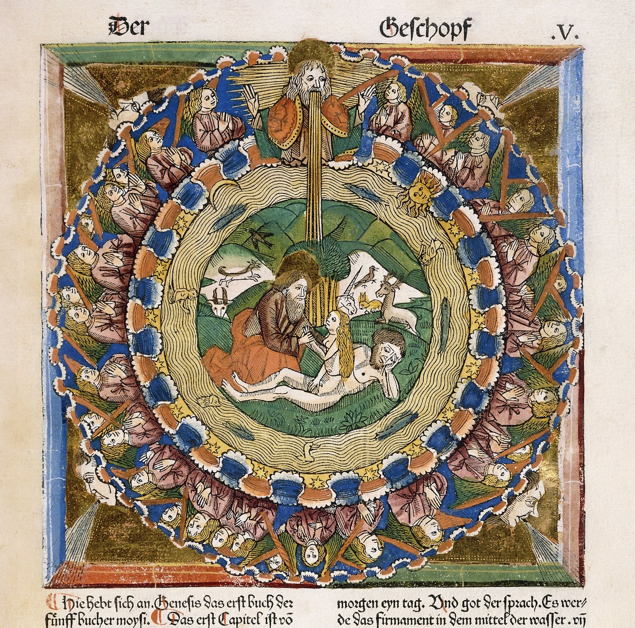Creazione di Eva, 1483 da German School